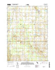 Coral Michigan Historical topographic map, 1:24000 scale, 7.5 X 7.5 Minute, Year 2014