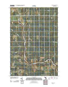 Cornell Michigan Historical topographic map, 1:24000 scale, 7.5 X 7.5 Minute, Year 2011