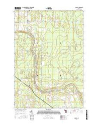 Cornell Michigan Current topographic map, 1:24000 scale, 7.5 X 7.5 Minute, Year 2016