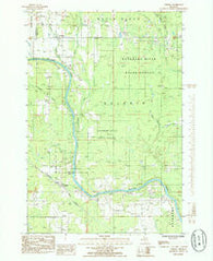 Cornell Michigan Historical topographic map, 1:24000 scale, 7.5 X 7.5 Minute, Year 1985