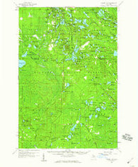 Corner Lake Michigan Historical topographic map, 1:62500 scale, 15 X 15 Minute, Year 1958