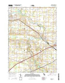 Corunna Michigan Historical topographic map, 1:24000 scale, 7.5 X 7.5 Minute, Year 2014