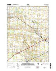 Corunna Michigan Current topographic map, 1:24000 scale, 7.5 X 7.5 Minute, Year 2017