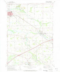 Corunna Michigan Historical topographic map, 1:24000 scale, 7.5 X 7.5 Minute, Year 1972