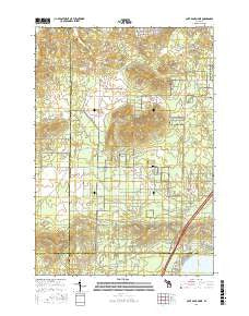 Cote Dame Marie Michigan Current topographic map, 1:24000 scale, 7.5 X 7.5 Minute, Year 2017