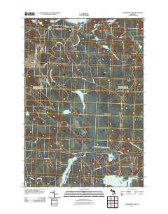 Cranberry Lake Michigan Historical topographic map, 1:24000 scale, 7.5 X 7.5 Minute, Year 2011