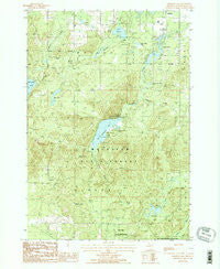 Crooked Lake Michigan Historical topographic map, 1:24000 scale, 7.5 X 7.5 Minute, Year 1986