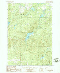 Crooked Lake Michigan Historical topographic map, 1:24000 scale, 7.5 X 7.5 Minute, Year 1986