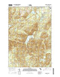 Crooked Lake Michigan Historical topographic map, 1:24000 scale, 7.5 X 7.5 Minute, Year 2014