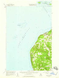 Cross Village Michigan Historical topographic map, 1:62500 scale, 15 X 15 Minute, Year 1958