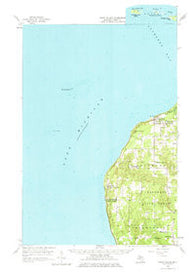 Cross Village Michigan Historical topographic map, 1:62500 scale, 15 X 15 Minute, Year 1958
