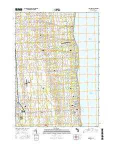 Croswell Michigan Current topographic map, 1:24000 scale, 7.5 X 7.5 Minute, Year 2016