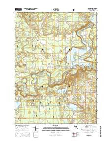 Croton Michigan Historical topographic map, 1:24000 scale, 7.5 X 7.5 Minute, Year 2014