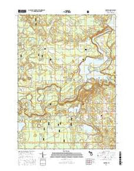 Croton Michigan Current topographic map, 1:24000 scale, 7.5 X 7.5 Minute, Year 2017