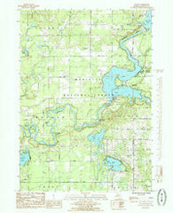 Croton Michigan Historical topographic map, 1:24000 scale, 7.5 X 7.5 Minute, Year 1985