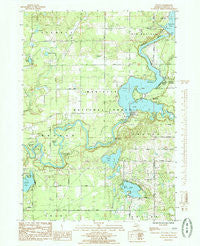 Croton Michigan Historical topographic map, 1:24000 scale, 7.5 X 7.5 Minute, Year 1985