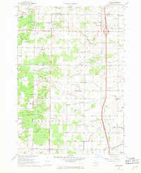 Crump Michigan Historical topographic map, 1:24000 scale, 7.5 X 7.5 Minute, Year 1967