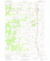 Crump Michigan Historical topographic map, 1:24000 scale, 7.5 X 7.5 Minute, Year 1967