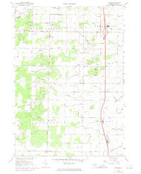 Crump Michigan Historical topographic map, 1:24000 scale, 7.5 X 7.5 Minute, Year 1967