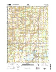 Crystal Michigan Historical topographic map, 1:24000 scale, 7.5 X 7.5 Minute, Year 2014