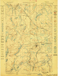 Crystal Falls Michigan Historical topographic map, 1:62500 scale, 15 X 15 Minute, Year 1899