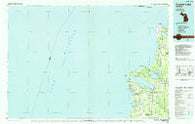 Crystal Lake Michigan Historical topographic map, 1:100000 scale, 30 X 60 Minute, Year 1984
