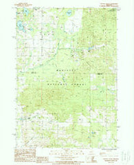 Crystal Valley Michigan Historical topographic map, 1:24000 scale, 7.5 X 7.5 Minute, Year 1987