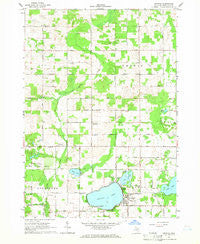 Crystal Michigan Historical topographic map, 1:24000 scale, 7.5 X 7.5 Minute, Year 1965
