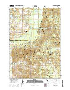 Crystal Valley Michigan Historical topographic map, 1:24000 scale, 7.5 X 7.5 Minute, Year 2014