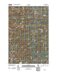 Cunard Michigan Historical topographic map, 1:24000 scale, 7.5 X 7.5 Minute, Year 2011