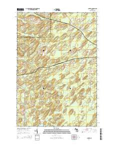 Cunard Michigan Historical topographic map, 1:24000 scale, 7.5 X 7.5 Minute, Year 2014