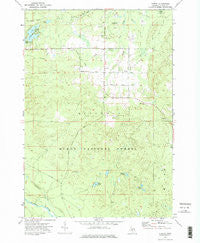 Curran Michigan Historical topographic map, 1:24000 scale, 7.5 X 7.5 Minute, Year 1972