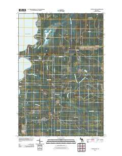 Curtis East Michigan Historical topographic map, 1:24000 scale, 7.5 X 7.5 Minute, Year 2011