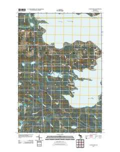 Curtis West Michigan Historical topographic map, 1:24000 scale, 7.5 X 7.5 Minute, Year 2011