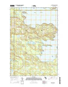 Curtis West Michigan Historical topographic map, 1:24000 scale, 7.5 X 7.5 Minute, Year 2014