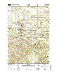 Custer Michigan Historical topographic map, 1:24000 scale, 7.5 X 7.5 Minute, Year 2014