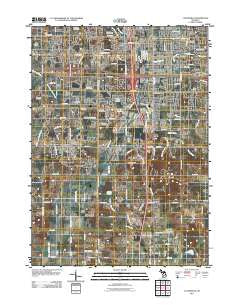 Cutlerville Michigan Historical topographic map, 1:24000 scale, 7.5 X 7.5 Minute, Year 2011