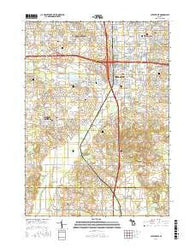 Cutlerville Michigan Current topographic map, 1:24000 scale, 7.5 X 7.5 Minute, Year 2016