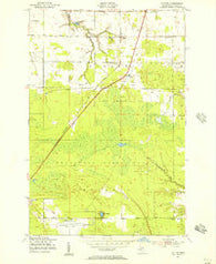 Dafter Michigan Historical topographic map, 1:24000 scale, 7.5 X 7.5 Minute, Year 1951