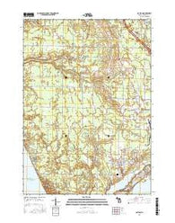 Dalton Michigan Current topographic map, 1:24000 scale, 7.5 X 7.5 Minute, Year 2017