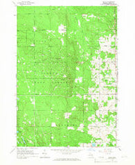 Damon Michigan Historical topographic map, 1:24000 scale, 7.5 X 7.5 Minute, Year 1965
