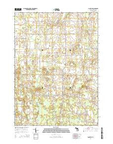 Dansville Michigan Historical topographic map, 1:24000 scale, 7.5 X 7.5 Minute, Year 2014