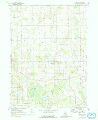 Dansville Michigan Historical topographic map, 1:24000 scale, 7.5 X 7.5 Minute, Year 1970