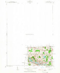 Davisburg Michigan Historical topographic map, 1:24000 scale, 7.5 X 7.5 Minute, Year 1945
