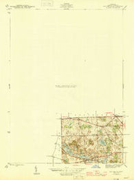 Davisburg Michigan Historical topographic map, 1:24000 scale, 7.5 X 7.5 Minute, Year 1945