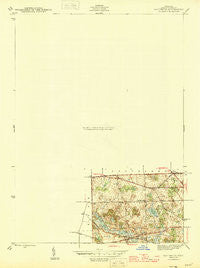 Davisburg Michigan Historical topographic map, 1:24000 scale, 7.5 X 7.5 Minute, Year 1945