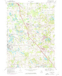 Davisburg Michigan Historical topographic map, 1:24000 scale, 7.5 X 7.5 Minute, Year 1968