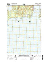 De Tour Village Michigan Current topographic map, 1:24000 scale, 7.5 X 7.5 Minute, Year 2016