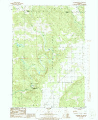 Deadmans Hill Michigan Historical topographic map, 1:24000 scale, 7.5 X 7.5 Minute, Year 1986