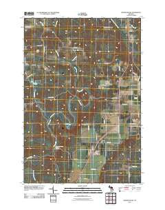 Deadmans Hill Michigan Historical topographic map, 1:24000 scale, 7.5 X 7.5 Minute, Year 2011
